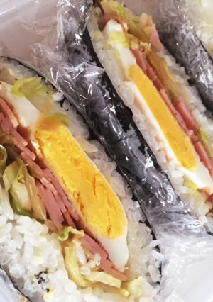ハムエッグキャベツのおにぎらず☆-レシピのメイン写真