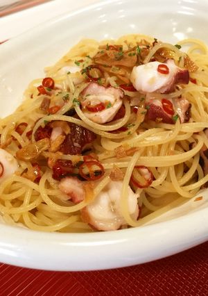 絶対に美味いタコのペペロンチーノ-レシピのメイン写真