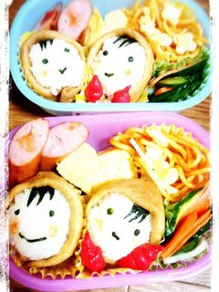幼稚園お弁当おいなりさんで簡単-レシピのメイン写真