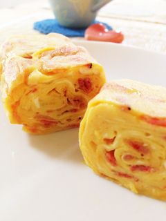 お弁当の彩りに!桜えびの出し巻き卵-レシピのメイン写真