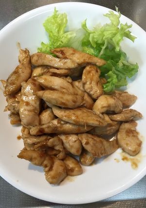 鳥のささみ生姜焼き@柔らかくて美味しい-レシピのメイン写真