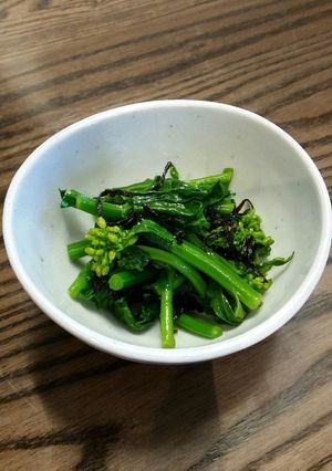 菜の花の塩昆布和え-レシピのメイン写真