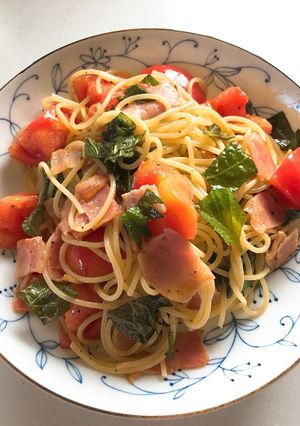 簡単☆トマトとベーコンのさっぱりパスタ♡-レシピのメイン写真