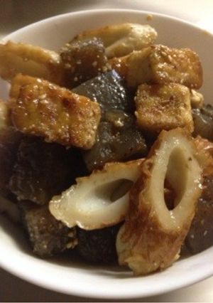 こんにゃくと厚揚げの照り焼き-レシピのメイン写真