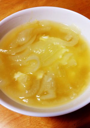 ヘルシー！豆腐でオニオンスープ-レシピのメイン写真
