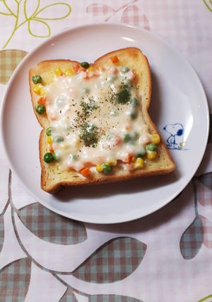 一人ご飯に♪ミックスベジトースト☆-レシピのメイン写真