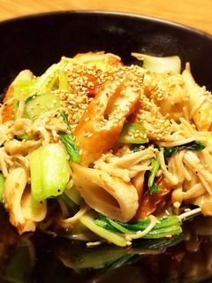 ちんげん菜とちくわの中華炒め-レシピのメイン写真