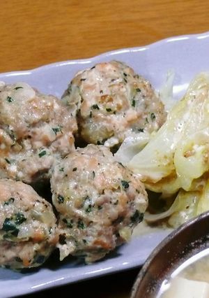 鮭と合挽肉のまぜまぜ団子-レシピのメイン写真