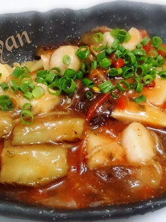 無塩料理☆茄子と筍の甘辛炒め。マクロビ-レシピのメイン写真