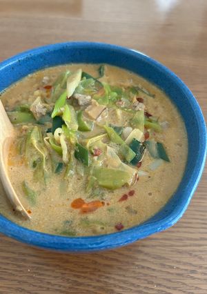 アーモンド効果で担々麺-レシピのメイン写真