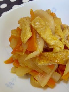 ご飯のお供に♪油揚げ×大根♡炒め煮-レシピのメイン写真