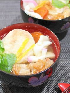 圧力鍋☆こんがり鶏肉と焼き餅のお雑煮-レシピのメイン写真
