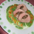 豚ヒレ肉のグリーンソース添え
