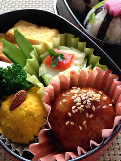 お花見弁当*酢豚のたれde肉だんご-レシピのメイン写真