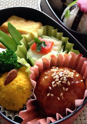 お花見弁当*酢豚のたれde肉だんご-レシピのメイン写真