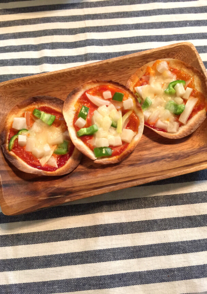 簡単 餃子の皮でもちもち 餅ピザ☆-レシピのメイン写真