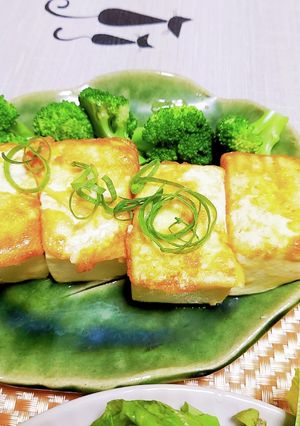 玉子を着たお豆腐❤(豆腐の卵衣焼き)-レシピのメイン写真
