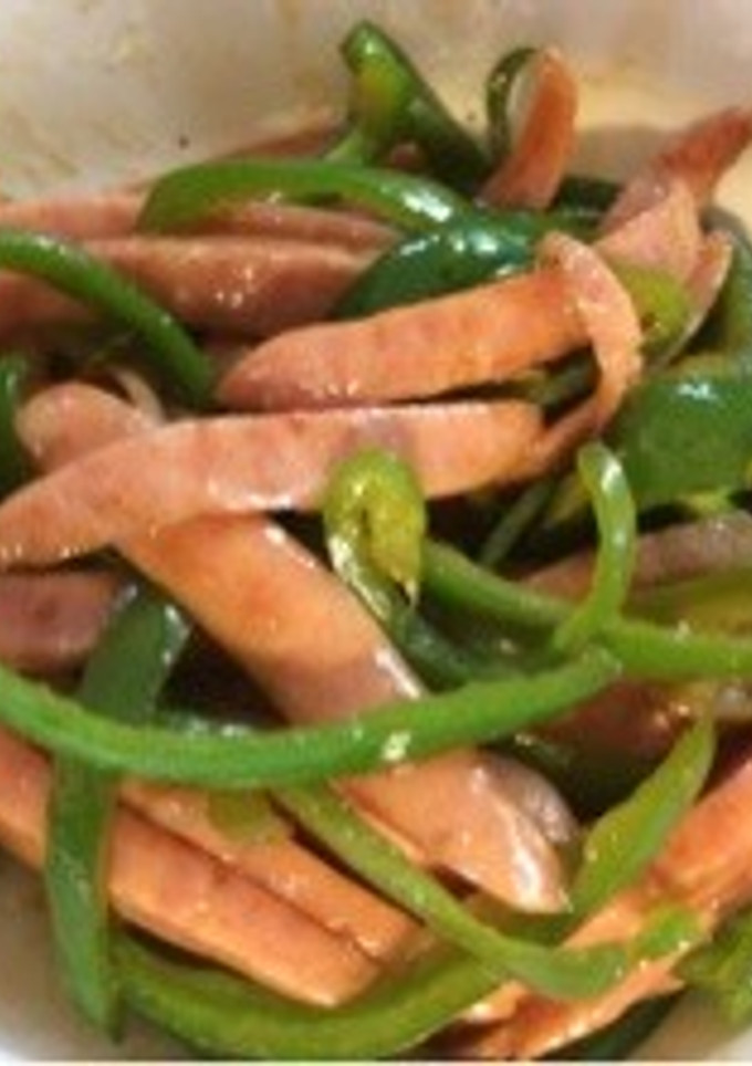 あっという間♪ウインナで青椒肉絲風-レシピのメイン写真