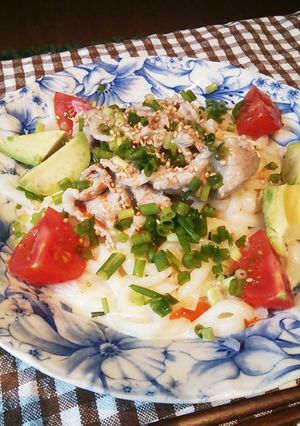 こくうま冷やし豆乳うどん-レシピのメイン写真