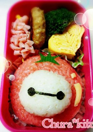 簡単キャラ弁❃ベイマックス♡トマト-レシピのメイン写真