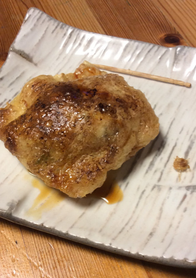 節約おつまみ油揚げのネギ生姜豆腐包み-レシピのメイン写真