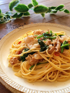 ✿豚肉とほうれん草の塩バターパスタ✿-レシピのメイン写真