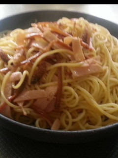 ツクシとハムの和風パスタ。-レシピのメイン写真