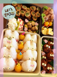運動会 ピクニック トトロ キャラ弁-レシピのメイン写真