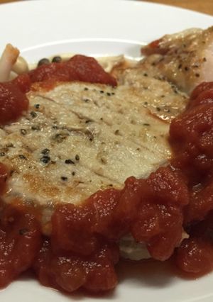 豚ロースのソテー トマトソース添♡-レシピのメイン写真