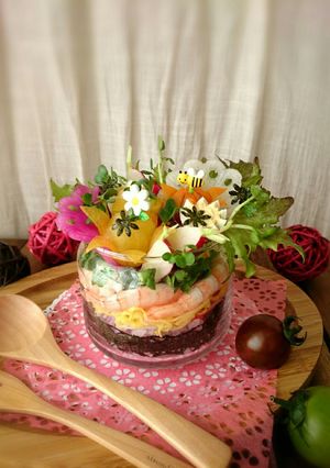 ジャーで可愛い＊サラダちらし寿司＊-レシピのメイン写真