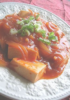 ピリ辛＊豆腐のチリソース煮＊-レシピのメイン写真