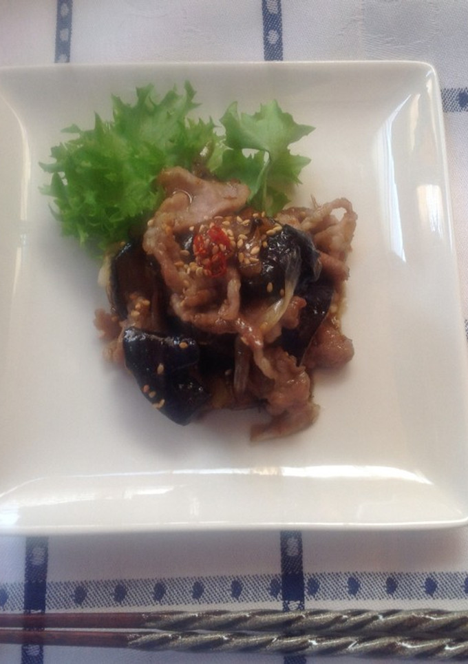 茄子のと豚肉の味噌炒め-レシピのメイン写真