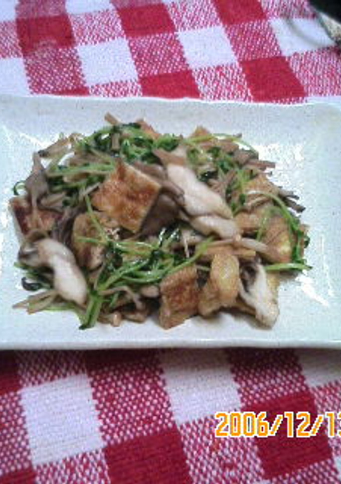 すっごく簡単！豆苗炒め-レシピのメイン写真