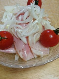 新玉ねぎとハムのマリネ♪-レシピのメイン写真