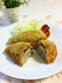 さくさくジューシー☆なすのはさみ揚げ-レシピのメイン写真