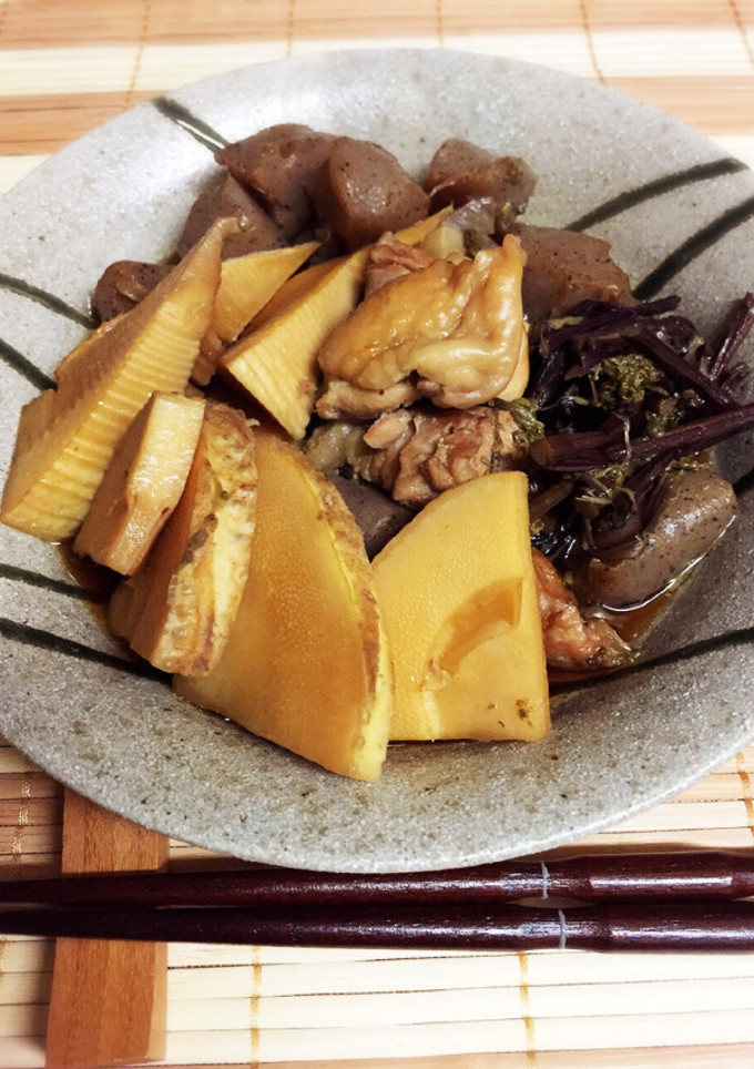 簡単！圧力鍋でたけのことわらびの煮物-レシピのメイン写真