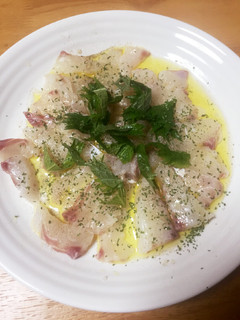 鯛のお刺身カルパッチョ-レシピのメイン写真