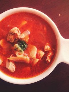 【簡単】チキントマトスープ-レシピのメイン写真