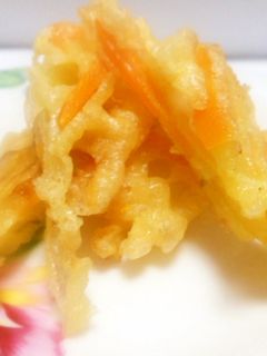 かき揚げ 人参とさつま芋 超簡単-レシピのメイン写真