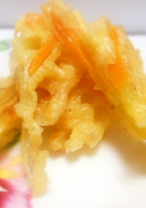 かき揚げ　人参とさつま芋　　超簡単-レシピのメイン写真