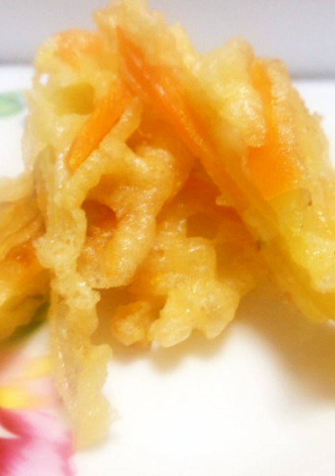 かき揚げ　人参とさつま芋　　超簡単-レシピのメイン写真