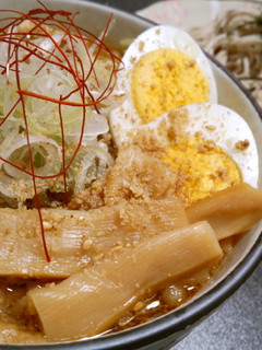 揚げ鶏入りピリ辛つけ蕎麦-レシピのメイン写真