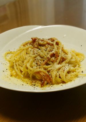 簡単なスパゲティ・カルボナーラ-レシピのメイン写真