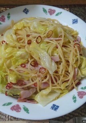 安い　かんたん　キャベツのペペロンチーノ-レシピのメイン写真