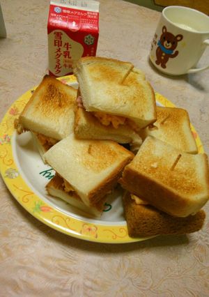 ハム&玉子サンド-レシピのメイン写真