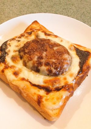 ハンバーグトップオンチーズマヨトースト-レシピのメイン写真