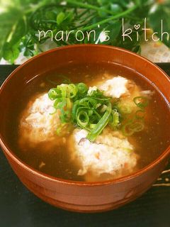 美レシピ♡お豆腐つくねの生姜あんかけ-レシピのメイン写真