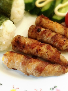 お弁当に!ヤングコーンの肉巻-レシピのメイン写真