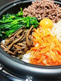 ホットプレートで簡単❇❇石焼きビビンバ-レシピのメイン写真