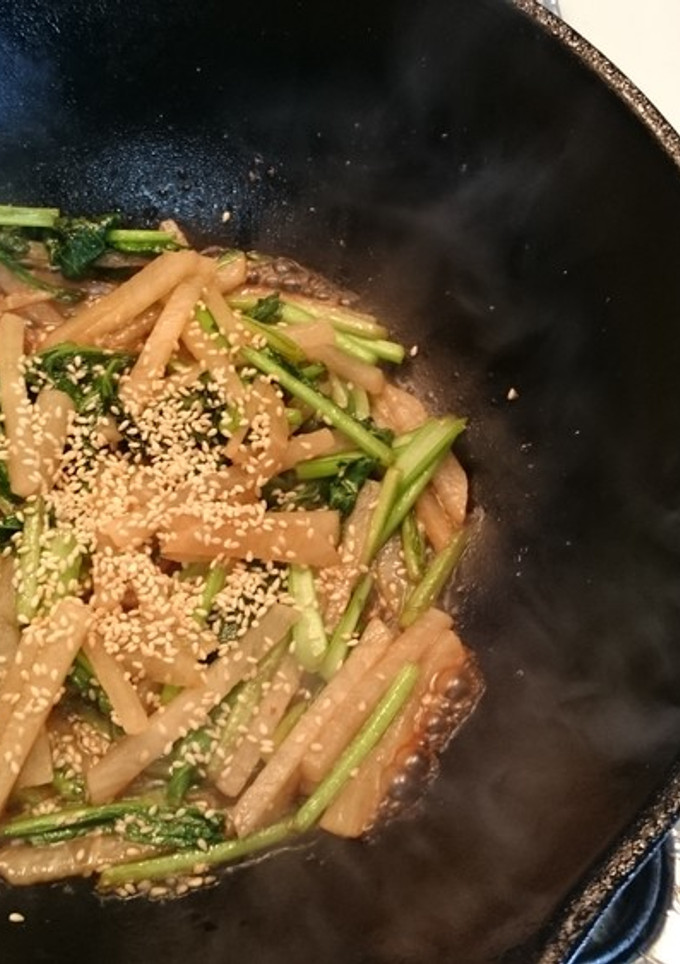 かぶの葉と大根の炒め物-レシピのメイン写真